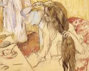 埃德加 德加 : 梳妆台前的女人